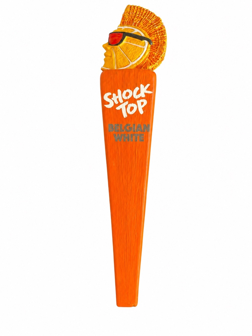 Shock Top Belgian White Beer Tap Handle Orange Sunglasses Draft Tap Knob Bar